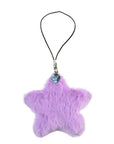 Wildflower Purple Fluffy Star Charm