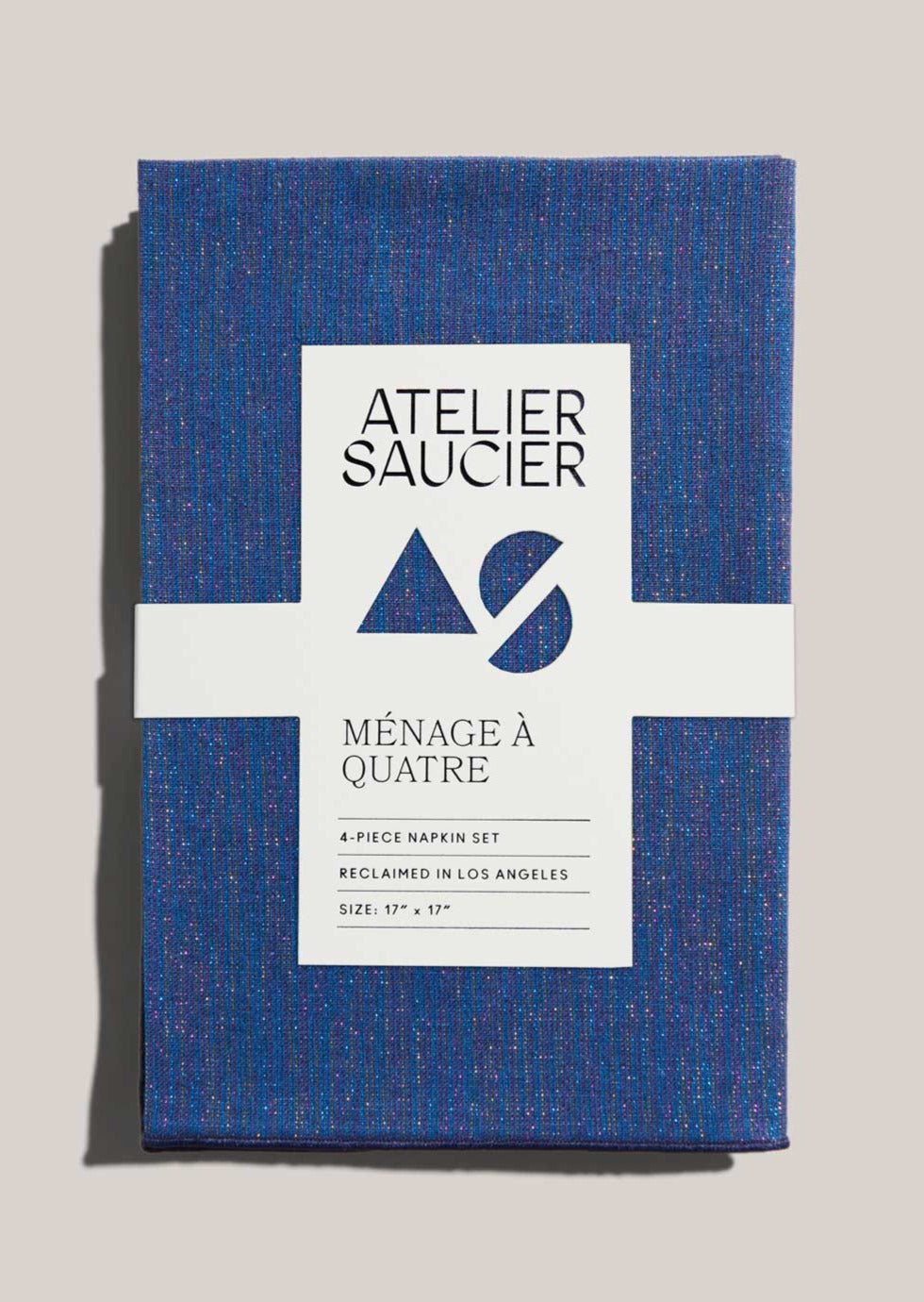 ATELIER SAUCIER - Sapphire Linen Napkin Set -