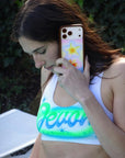 Lifestyle Image 02 Pastel Plumeria iPhone Case