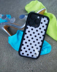 Lifestyle Image 02 Polka Dot | White and Black iPhone Case