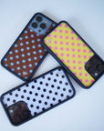 Supporting Image 03 Polka Dot | Brown and Blue iPhone Case