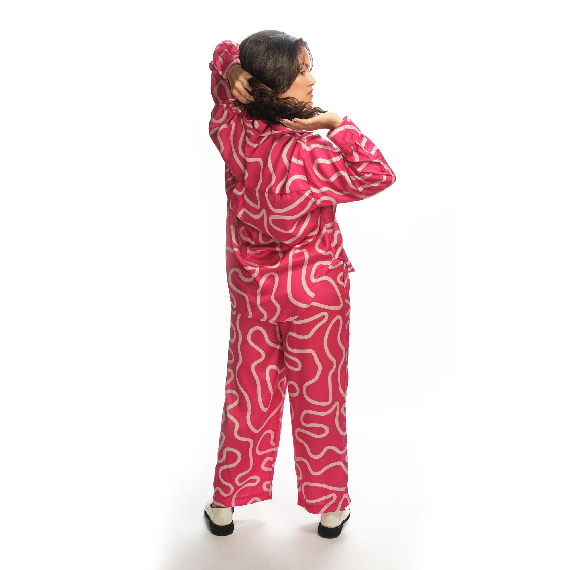 Boyko - Blake Blouse - Hot Pink Squiggle -