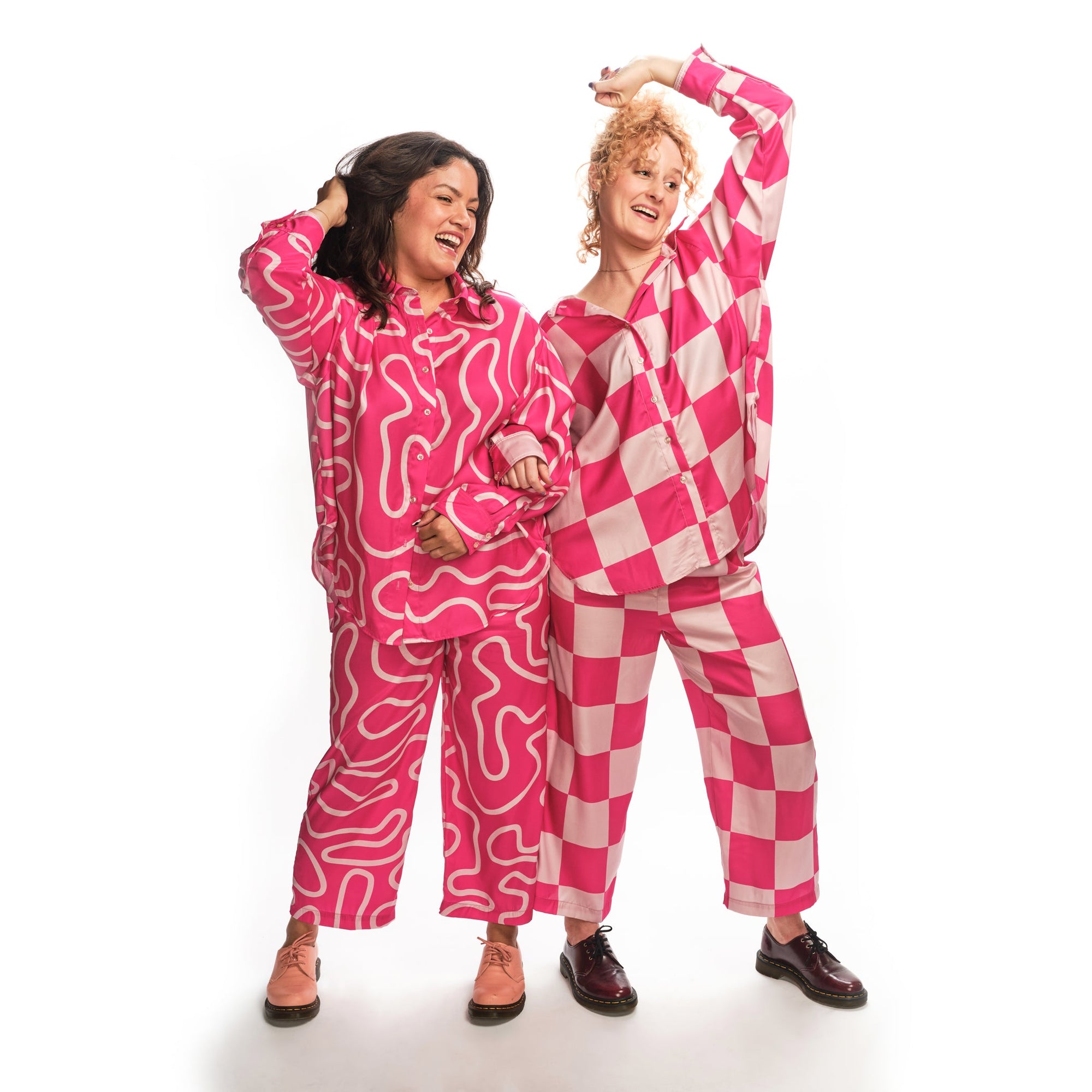 Boyko - Blake Blouse - Hot Pink Check -