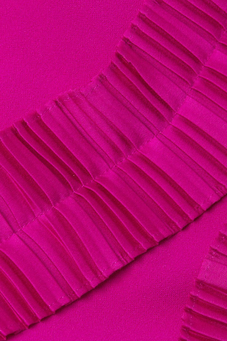 ONE33 SOCIAL - The Celeste Column Cocktail Dress - Fuchsia -