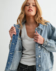 Jemina Denim - The Aura Cropped Denim Jacket -