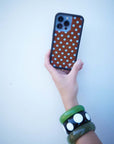 Supporting Image 07 Polka Dot | Brown and Blue iPhone Case