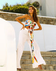 JBQ - Olivia Top - Abstract Leaf -