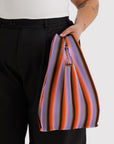 Baggu - Pleated Baggu - Gradient Stripe Poppy & Lilac -