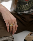 Luv Aj - Tricolore Ring- Clear -