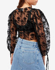 House of Sunny - La Thorn Blouse - Noir -
