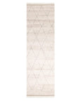 Solo Rugs - Shaggy Moroccan Hand-Knotted Bohemian Area Rug - Beige Boho