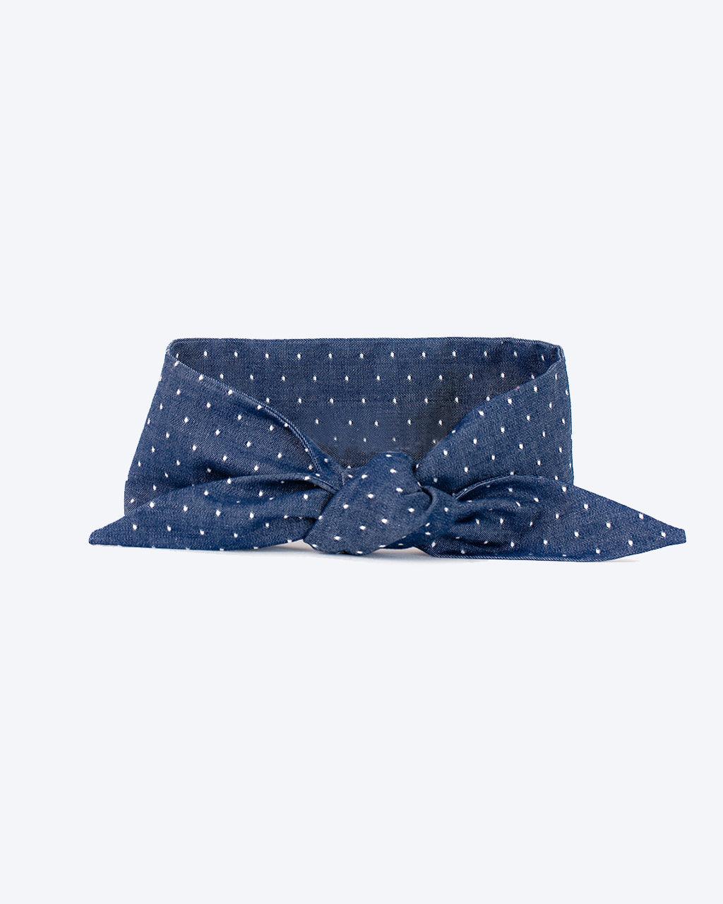 MODERNBEAST - Classic Necktie - Denim Polkadot S