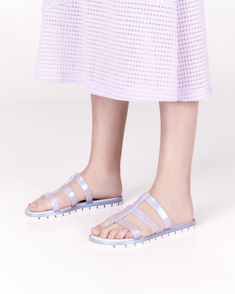 Melissa - Path Slide - Blue/White -
