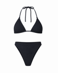 Noserider Surf Club - Triangle Surf Bikini Top in Java Rib -