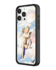 wildflower iphone case 15 pro max angels blue white