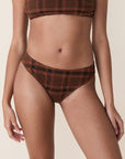 Andie Swim - The Classic Bikini Bottom - Sierra Plaid -
