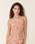 Andie Swim - Sahara Bikini Top - Sunset Paisley -