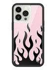 Wildflower - Flames - Pink & Black iPhone Case - iPhone 13 Pro