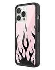 Wildflower - Flames - Pink & Black iPhone Case -