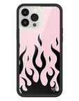 Wildflower - Flames - Pink & Black iPhone Case - iPhone 13 Pro Max