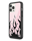 Wildflower - Flames - Pink & Black iPhone Case -