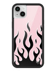 Wildflower - Flames - Pink & Black iPhone Case - iPhone 14