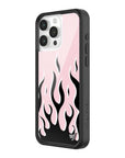 Wildflower - Flames - Pink & Black iPhone Case -