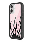 Wildflower - Flames - Pink & Black iPhone Case -