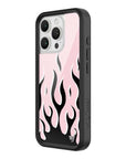 Wildflower - Flames - Pink & Black iPhone Case -