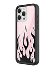 Wildflower - Flames - Pink & Black iPhone Case -
