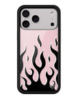 Wildflower - Flames - Pink & Black iPhone Case -