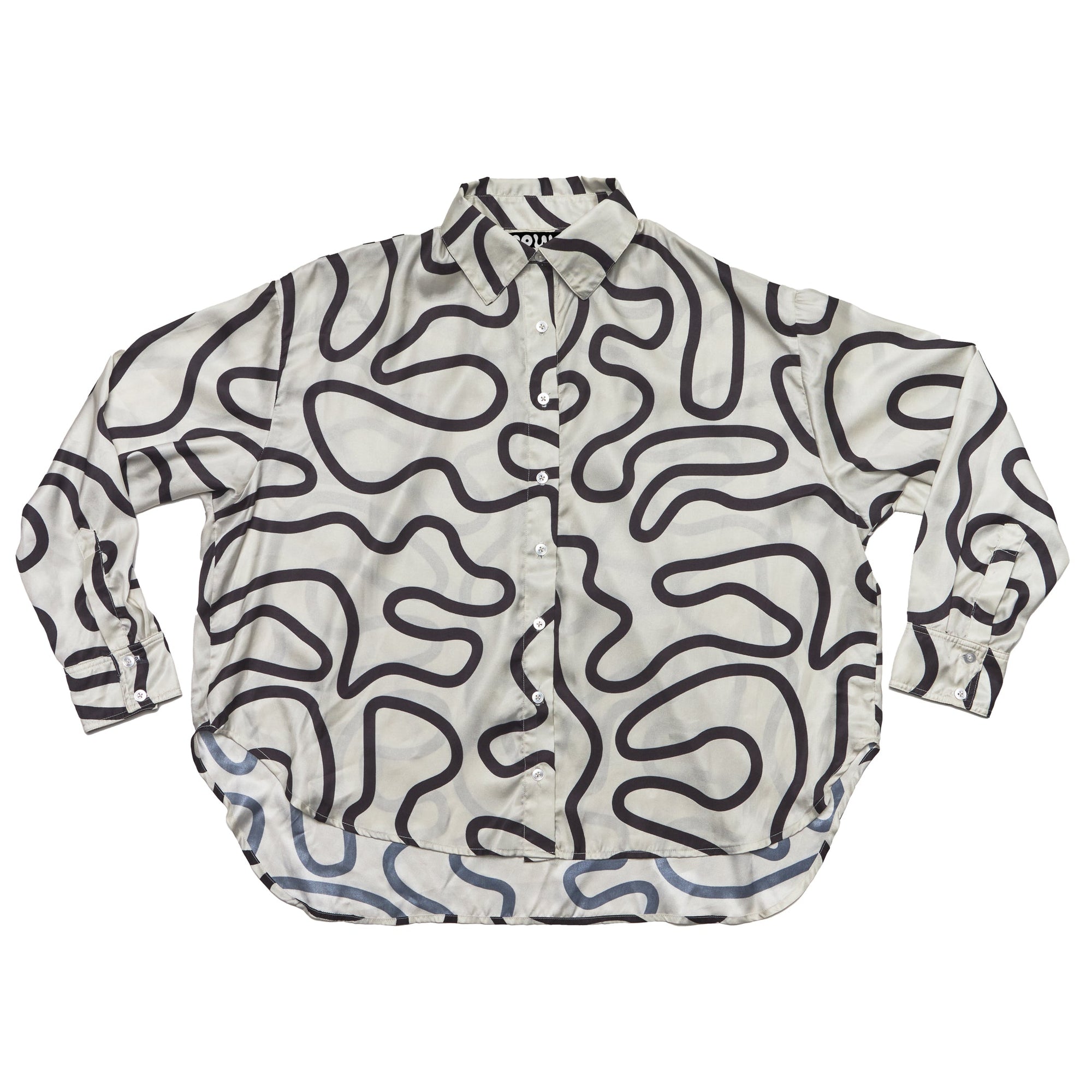 Boyko - Blake Blouse - Black/Ivory Squiggle -