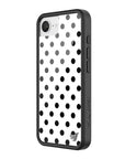 Wildflower iPhone case 16e Polka Dot White Black Cute