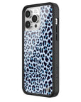 Wildflower iPhone case 14 Pro Max Blue Meow Leopard Cute