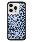 Wildflower iPhone case 15 Pro Blue Meow Leopard Cute