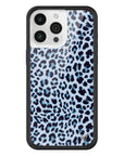 Wildflower iPhone case 15 Pro Max Blue Meow Leopard Cute