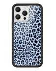 Wildflower iPhone case 16 Pro Max Blue Meow Leopard Cute