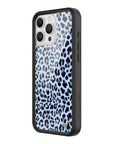 Wildflower iPhone case 16 Pro Max Blue Meow Leopard Cute