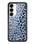 Wildflower Galaxy S25 case Blue Meow Leopard Cute