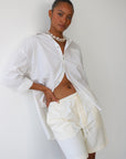 The Pinstripe Bermuda Short - Butter