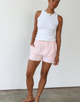 Be Idle - The Pinstripe Boxer Short - Tangerine -