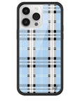 Wildflower iPhone case 14 Pro Max Plaid Blue Cute
