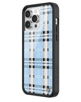 Wildflower iPhone case 14 Pro Max Plaid Blue Cute