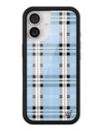 Wildflower iPhone case 17 Plaid Blue Cute