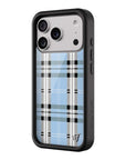 Wildflower iPhone case 17 Pro Plaid Blue Cute