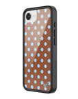 Wildflower iPhone case 16e Polka Dot Brown Blue Cute