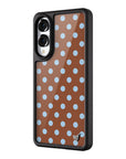 Wildflower Galaxy S25 case Edge Polka Dot Brown Blue Cute