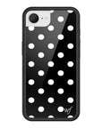 Wildflower Polka Dot Black and White iPhone 17e Case