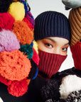 Verloop - Ribbed Colorblock Balaclava -