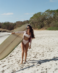 Noserider Surf Club - High Waisted Surf Bikini Bottom in Banda Lines -